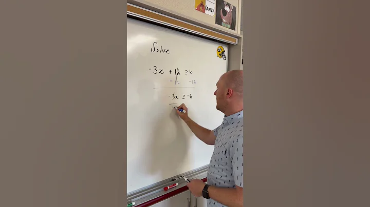 Solve a linear inequality.  #math #algebra #geometry #algebra2 #inequalities