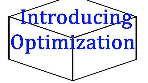 Calculus 1: An Introduction to Optimization