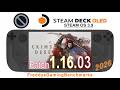 Crimson Desert (patch 1.16.03) on Steam Deck OLED with Steam OS 3.9