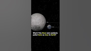 What if the Moon were 2x closer to Earth? - UniverseSandbox #spacesimulation #space #universesandbox
