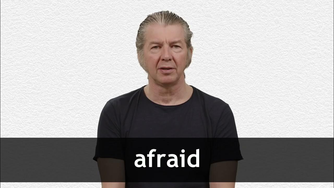 How to pronounce AFRAID in American English YouTube