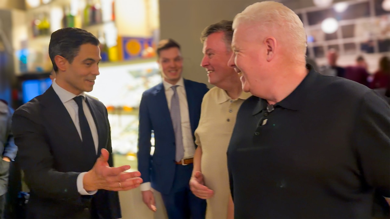 Diner in Kyiv met de nieuwe minister-president Rob Jetten