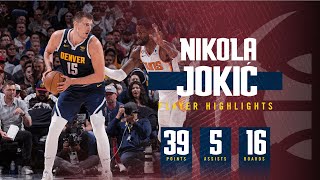 Nikola Jokić Back to Back Double-Double in Game 2 vs Suns