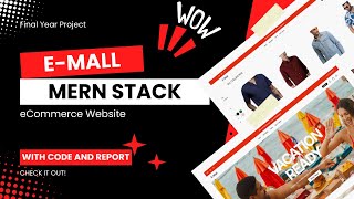 University Final Year Project with Report - E-Mall : MERN Stack eCommerce Website screenshot 5