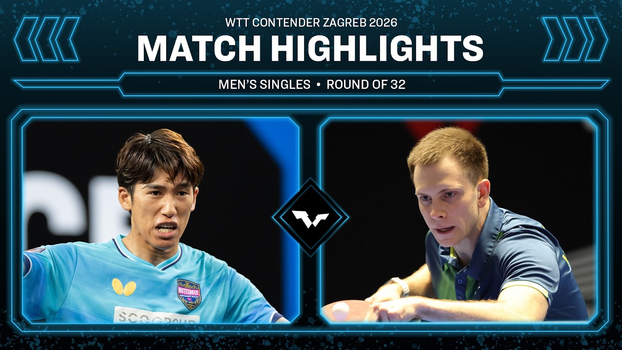 テレビ VERSOS VS-S121MR Hiroshi Isonami Maharu Yoshimura vs Vladimir Sidorenko | MS R32 | #WTTZagreb 2026