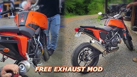 KTM Duke 690 Stock Exhaust Mod | Free sound in 10 Minutes!
