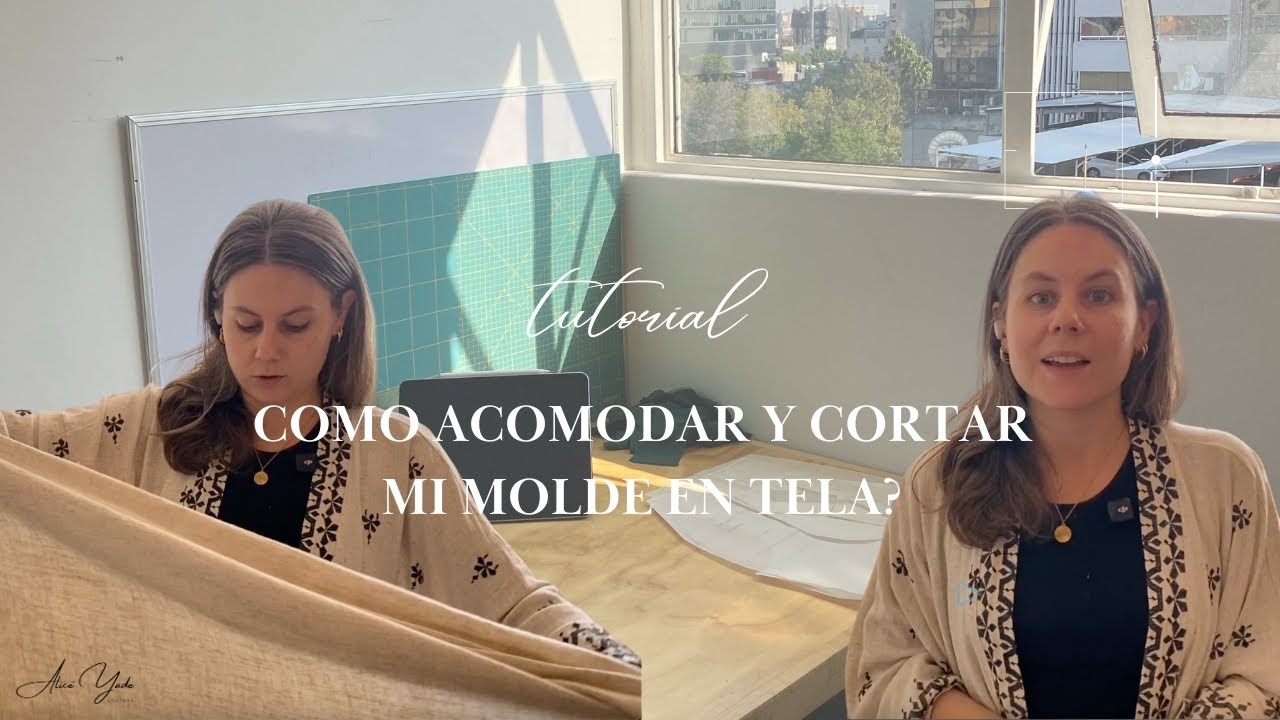 Como acomodar y cortar un patrón de costura en tela?
