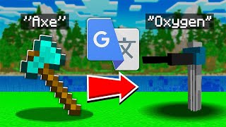 I Google Translated Minecraft Items 100,000 Times