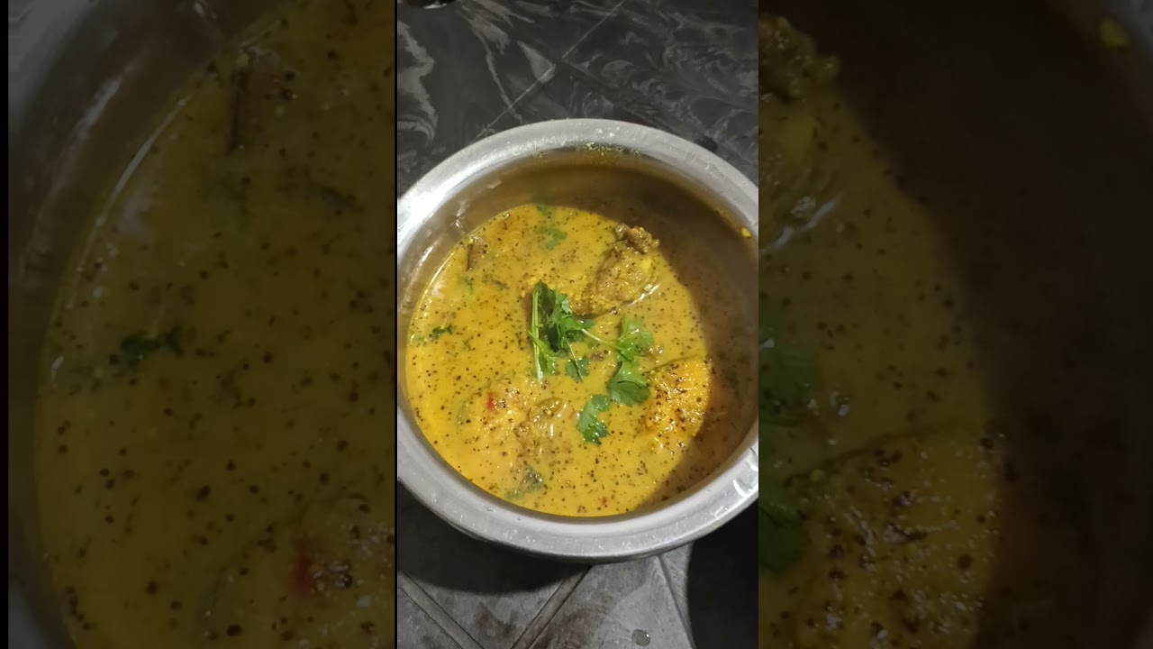 rohu fish 🐟 with mustard seeds and curd 😋. 