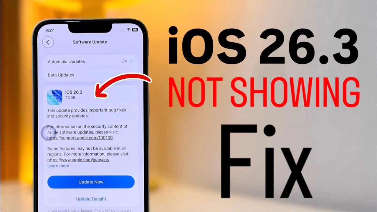 iOS 26.3 Update Not Showing Fixed - How to Install iOS 26.3 Properly in any iPhone