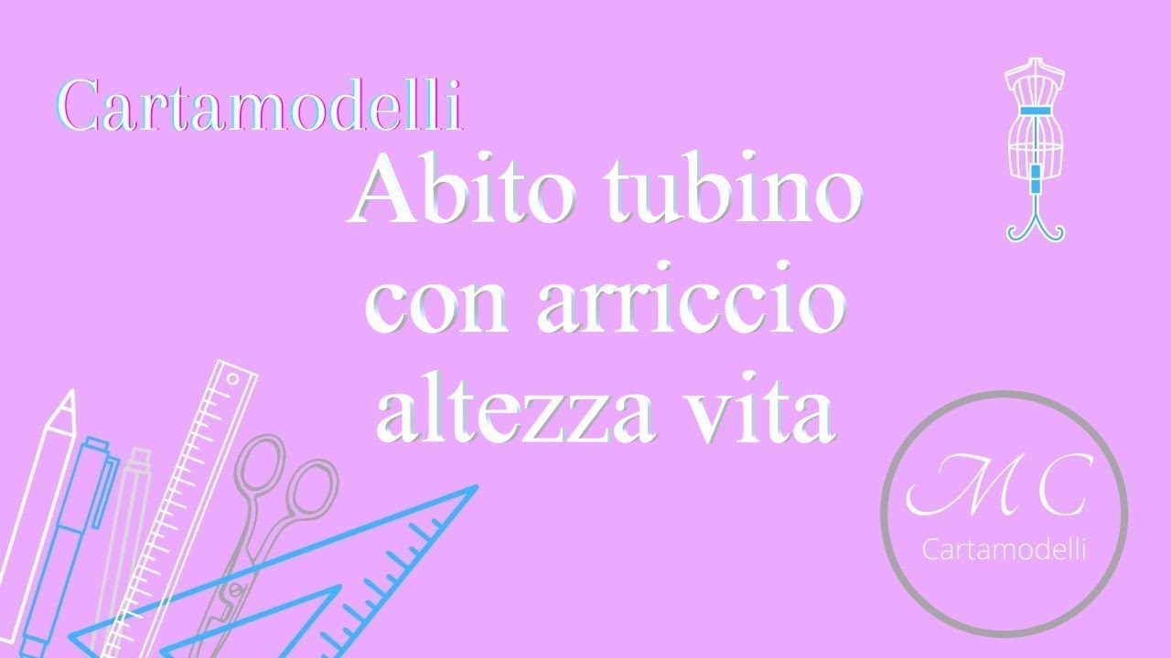 Abito tubino taglio e arriccio in vita