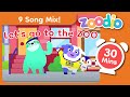 9 song mix  animals letters shapes colours numbers emotions and health music for kids
