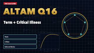 SOA Exam ALTAM - Question 16: Critical Illness Term, Thiele Reserves and Deferred Markov