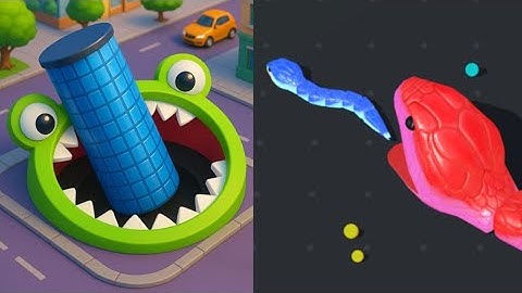 Hole.io vs Sanke Clash.io - ASMR games ( Max level ) New Update, ios games