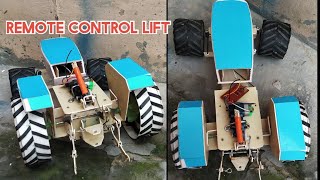 HOW TO MAKE LIFT FOR RC TRACTOR || HANDMADE RC TRACTOR JOHN DEERE