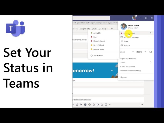 Change your status in Microsoft Teams - Microsoft Support