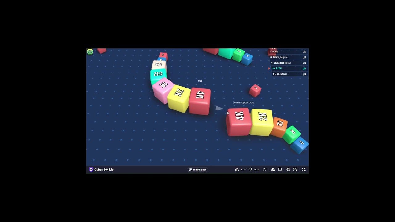 Expert Level Play - cubes 2048.io #cubes #games #crazycube #musicgenre #crazygames #gaming
