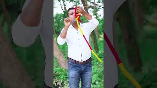 Magician Turns Rope Into Snake😱रस्सी को साँप में बदल दिया//Suman Magic Shop #shorts #magic #funny