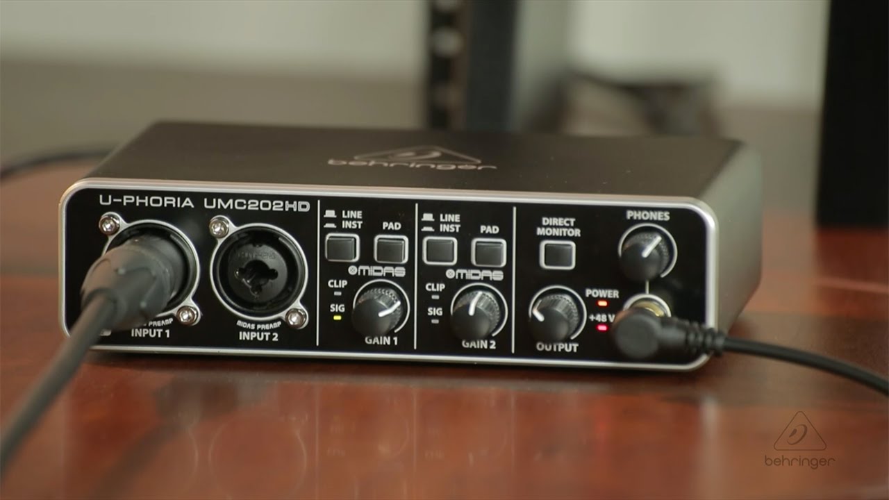 carte son behringer u-phoria umc22