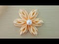 Amazing Ribbon Flower Work - Hand Embroidery Flowers Design - Sewing Hacks - DIY Easy Flower Making