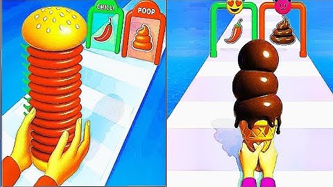 Burger Master VS Stacky Ice Cream Runner - All Levels SpeedRun Gameplay Android iOS Ep1