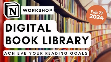 How to BUILD a Digital Book Library with Notion | Achieve your reading goals this year! ✨