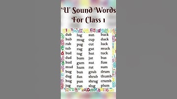 U Sound Words for Class 1 | Phonics Sounds #youtubeshorts #shortsvideo #viral #shorts #vowels