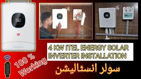 Itel Solar Inverter 4 KW | Complete Installation with Wifi Dongle Configuration | Itel Energy