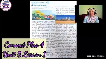 Connect Plus 4 Unit 8 Lesson 1 Festivals  كونكت بلس رابعه الوحده الثامنه الدرس الأول