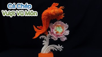 Hướng Dẫn Tỉa Cá Chép và Hoa Mẫu Đơn || carrot carving  by Nhựt Trần Vlog