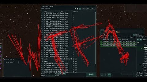 EVE Online Tutorial - How to Use Your Directional Scanner (Dscan) Properly DEFAULT SHORTCUT "V"