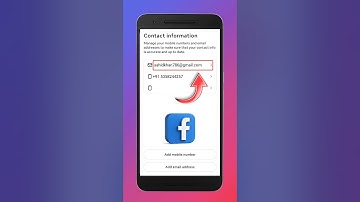 Facebook me email id kaise link kare | Facebook me Gmai id kaise add kare