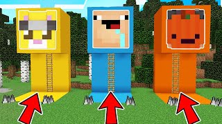 MINECRAFT: ¿QUIEN SOBREVIVE A UN APOCALIPSIS?  BEBE NOOB ,  TIKKO Y MICHI MIAUU