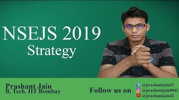 NSEJS 2019 Strategy | Prashant Jain a.k.a PSY Sir