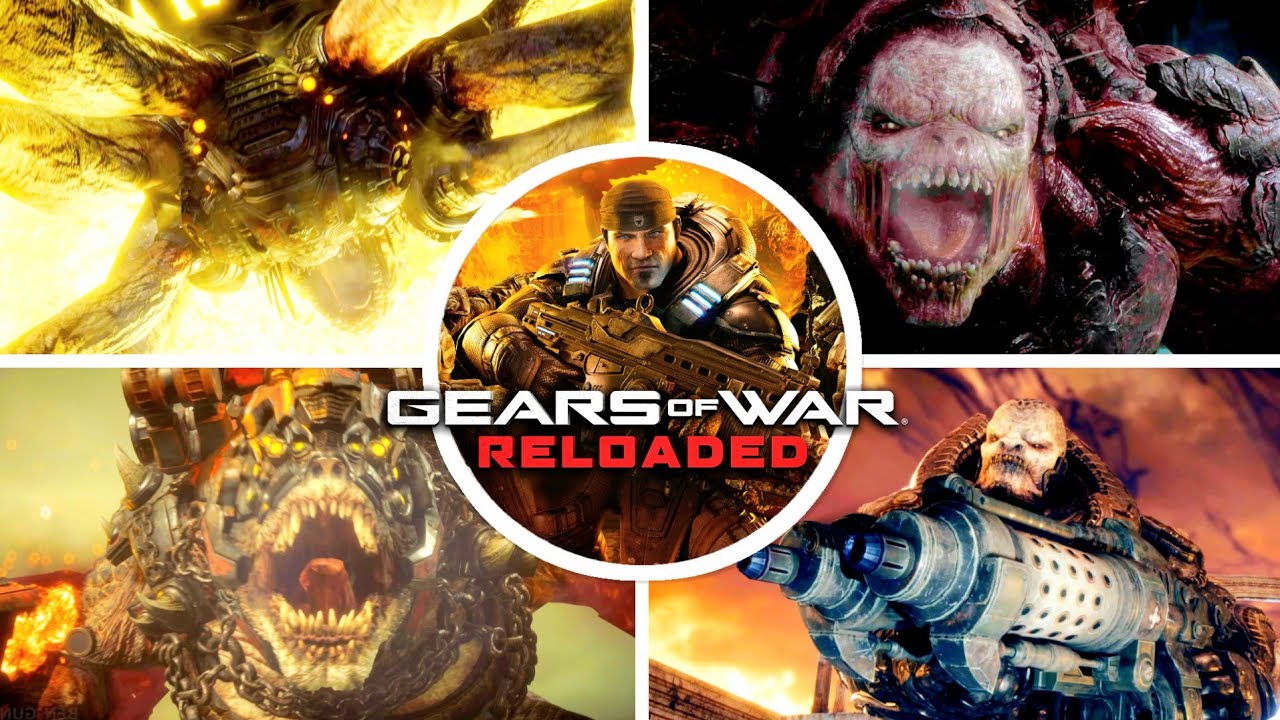 Gears of War Reloaded - All Bosses & Ending (PS5 PRO)