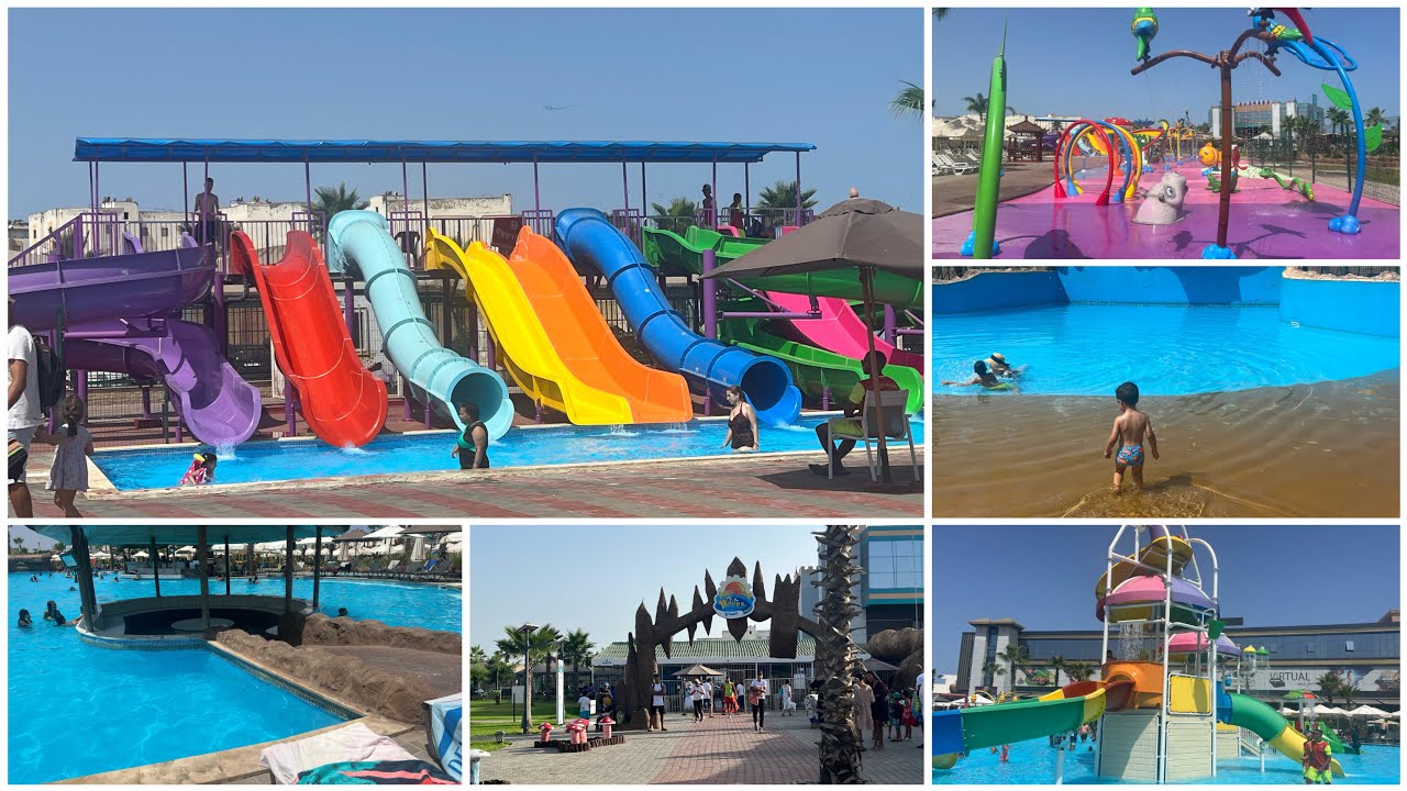 أكبر مسبح waves aqua resort 🇲🇦 غامرت ولعبت فأصعب الألعاب