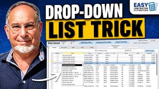 How A Dropdown List Speeds Up Construction Estimating