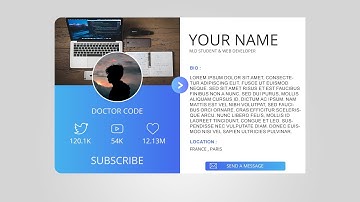 Make a Profile Card Animation in HTML/ CSS/ JavaScript