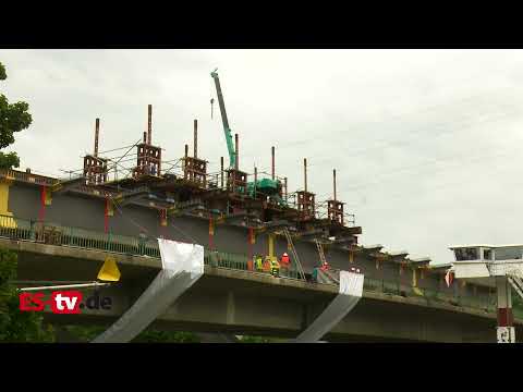 Hanns-Martin-Schleyer-Brücke in Esslingen wird abgerissen