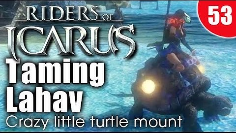 Riders of Icarus - taming Lahav the turtle - crazy little mount