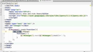 The jQuery change Function