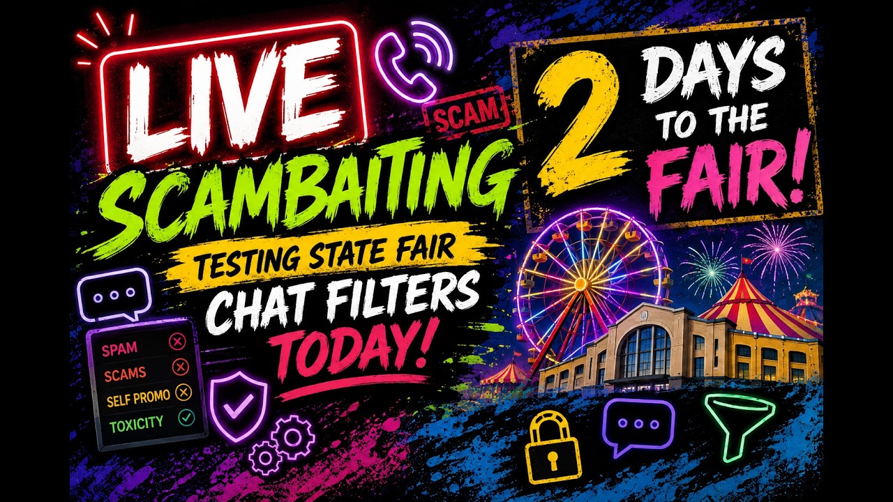 🔥 LIVE Scambaiting! 📞🤣 Testing NYS Fair Chat Filters TODAY! 🎡 Only 2 DAYS Until the Fair! 🚨