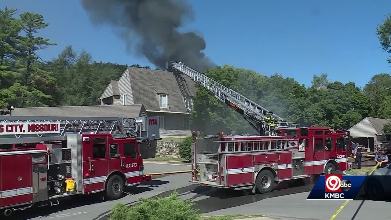 3 treated after south KC apartment fire YouTube