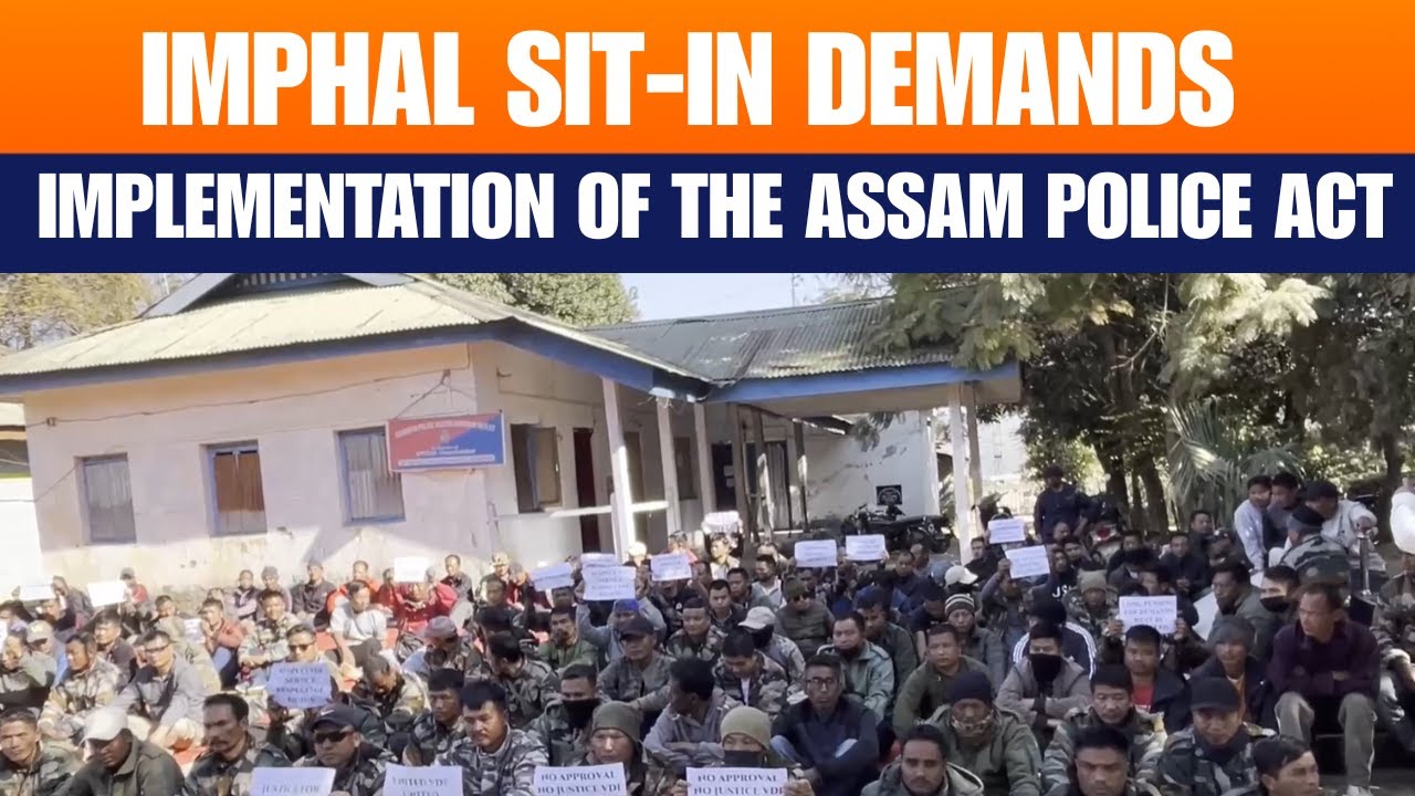 Imphal Sit-In Protest Demands Implementation of Assam Police Act | Churachandpur Welfare Association
