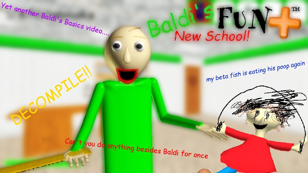Baldi s fun new. Baldi Basics Plus School. Baldi's Basics Mod. Anim8or Baldi Basics. Baldis fun New Plus Baldis School.