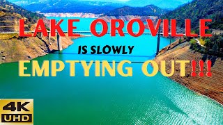 Lake Oroville is Slowly Emptying Out!!! - Lake Oroville Water level - Lake Oroville 2022 -