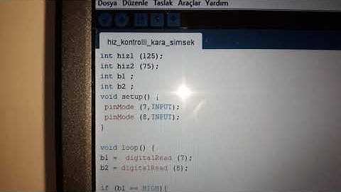arduino hız kontrollü karaşimşek yapımı