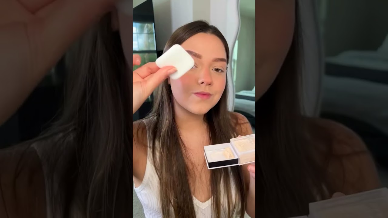 Sun-kissed makeup look.