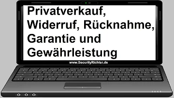 Kann eine Privatperson Gewährleistung geben?