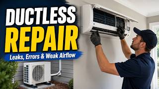 Ductless Mini Split Repair: Error Codes, Leaks, and Weak Airflow